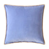Bluebellgray Blanket Stitch Velvet 45cm x 45cm Filled Cushion Thistle Blue