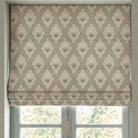 Escape To The Chateau The Lace Flower Made To Measure Roman Blind Blanc