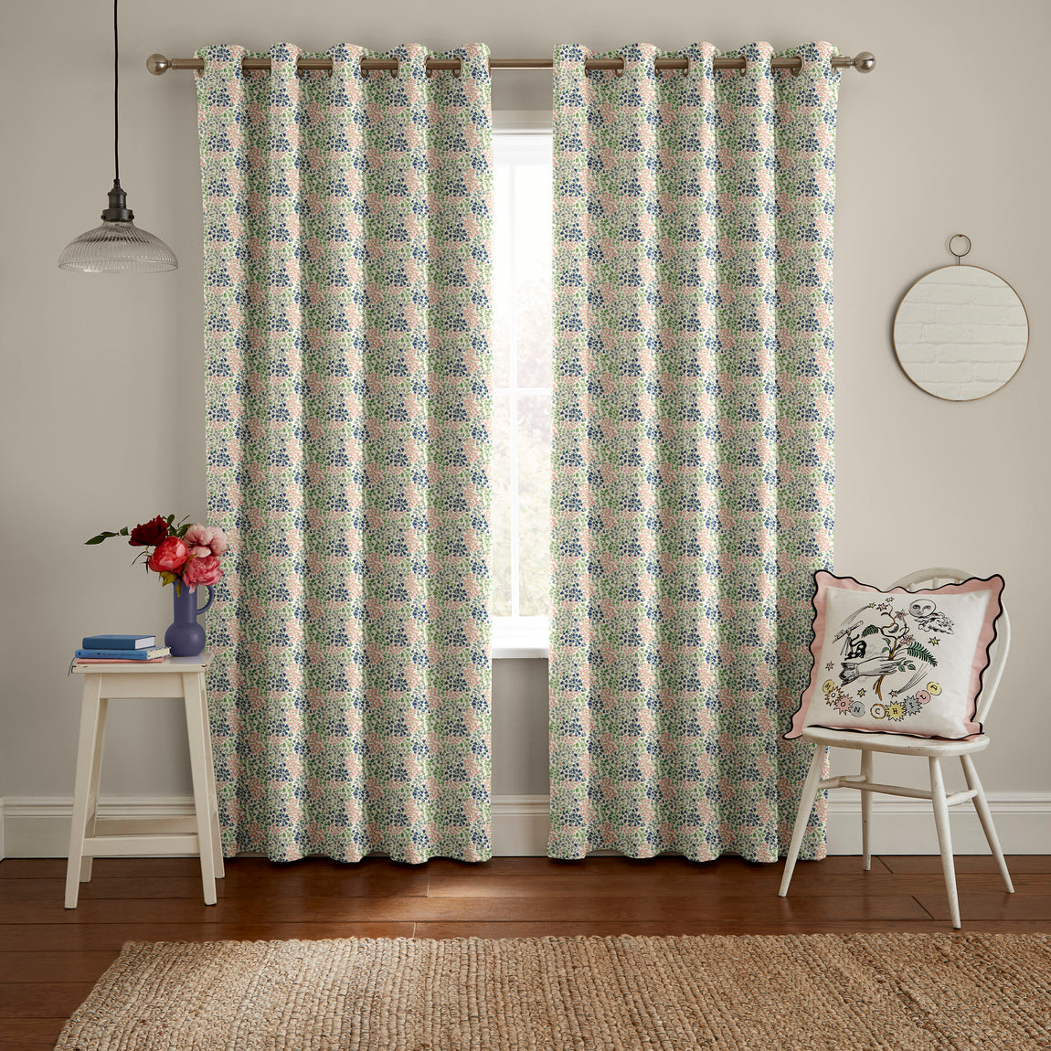 Cath Kidston Bluebells Made to Measure Curtain Multi