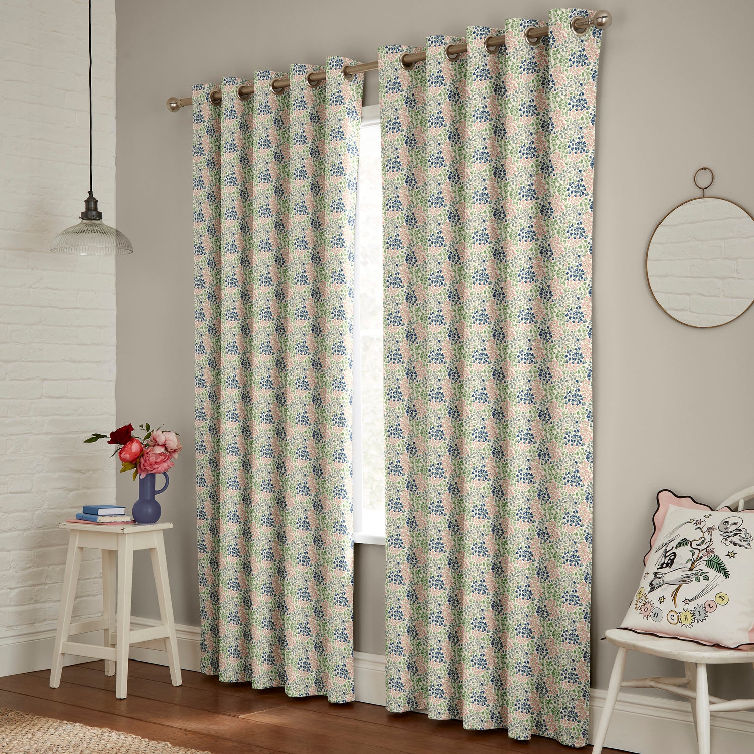 Cath Kidston Bluebells Made to Measure Curtain Multi