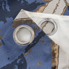 Matrix Ready Made Eyelet Blockout Curtains Blue