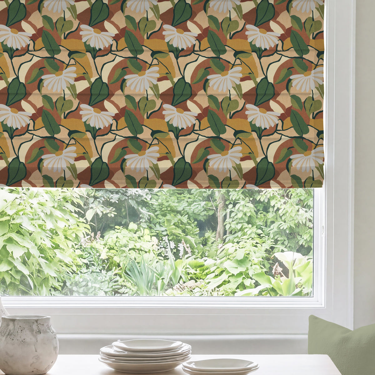 ANTE DECOR Bowie Made To Measure Roman Blind Mars Rust