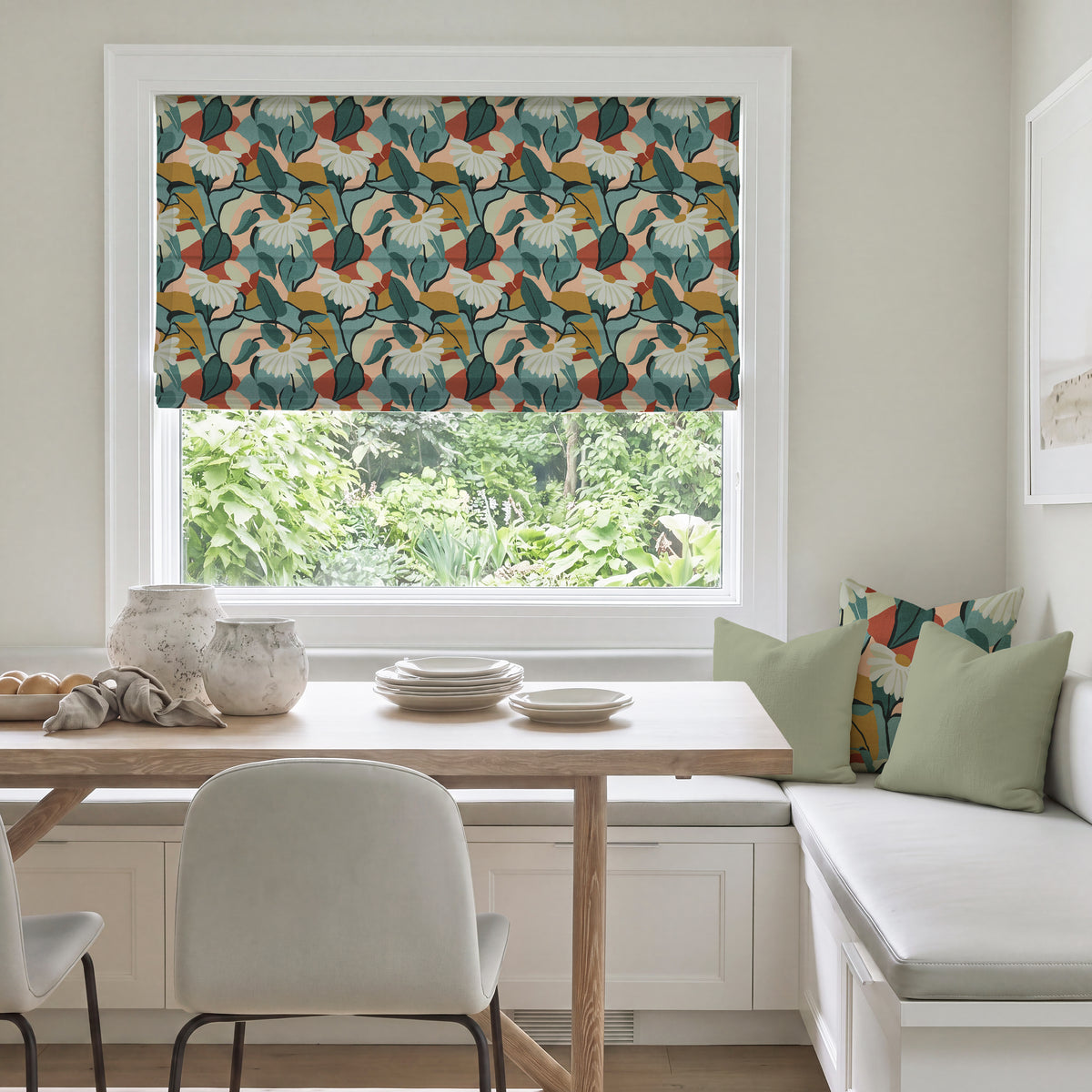 ANTE DECOR Bowie Made To Measure Roman Blind Seafoam Drive