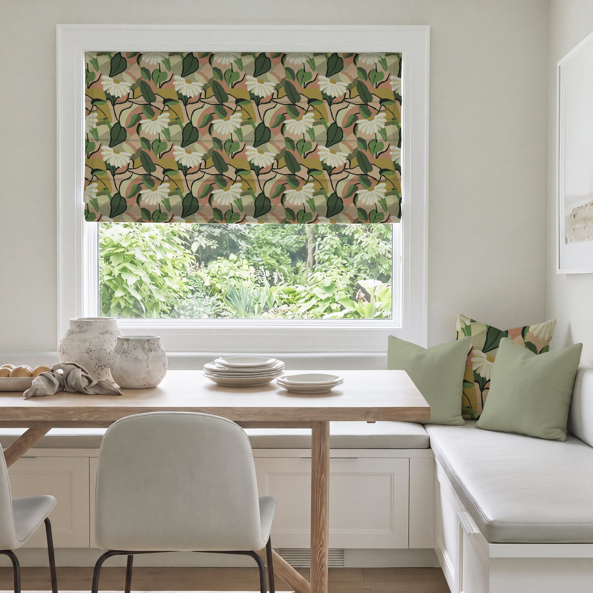 ANTE DECOR Bowie Made To Measure Roman Blind Cosmic Pink Soda