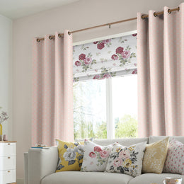 Cath Kidston Button Spot Made to Measure Curtain Pink
