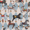 Carrie Neely Carousel Made To Measure Curtains Sky Blue