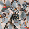 Carrie Neely Carousel Made To Measure Curtains Sky Blue