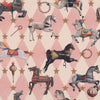 Carrie Neely Carousel Made To Measure Roman Blind Blush Pink
