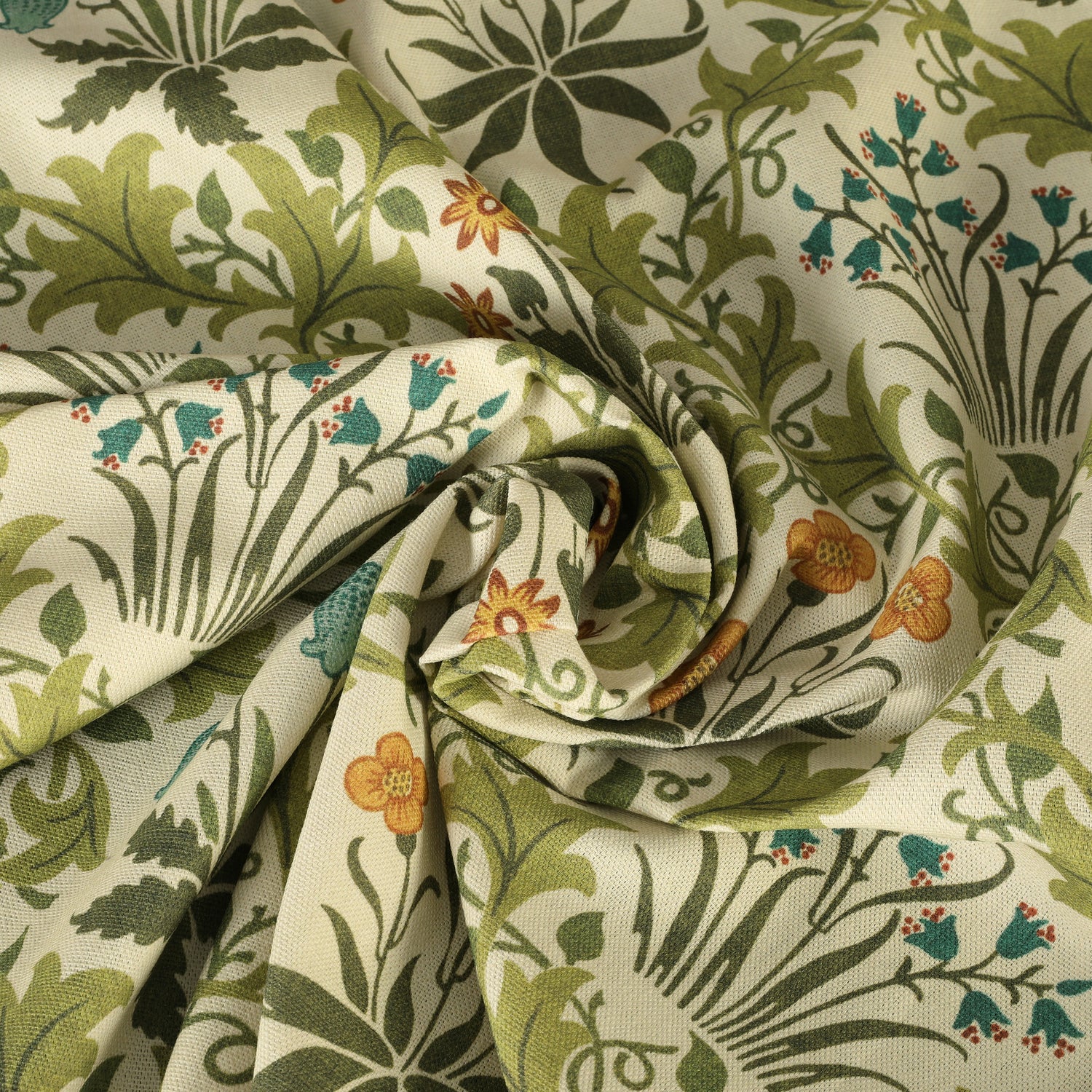 William Morris Celandine Fabric Yellow Blue