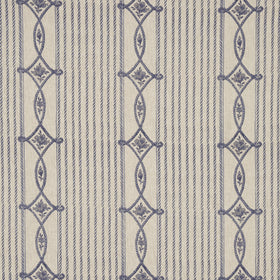 Escape to the Chateau La Corde du Chateau Fabric Bleue