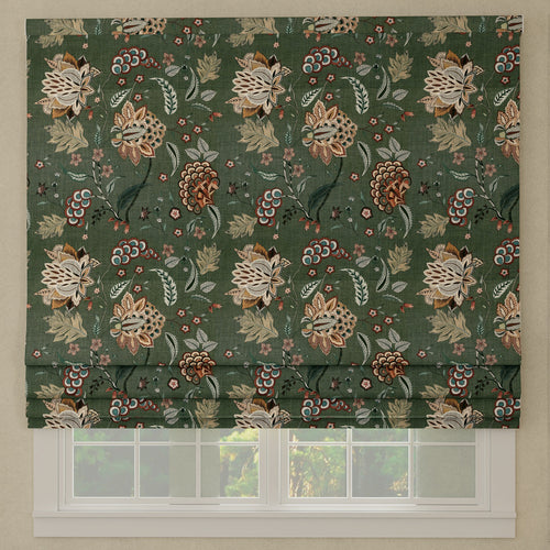 Linda Barker Home Chennai Blackout Made To Measure Roman Blind Emerald