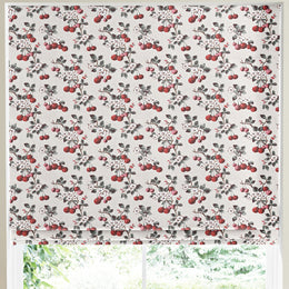 Cath Kidston Cherry Sprig Made to Measure Roman Blind Red