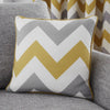 Fusion Chevron Ready Made Eyelet Curtains Ochre