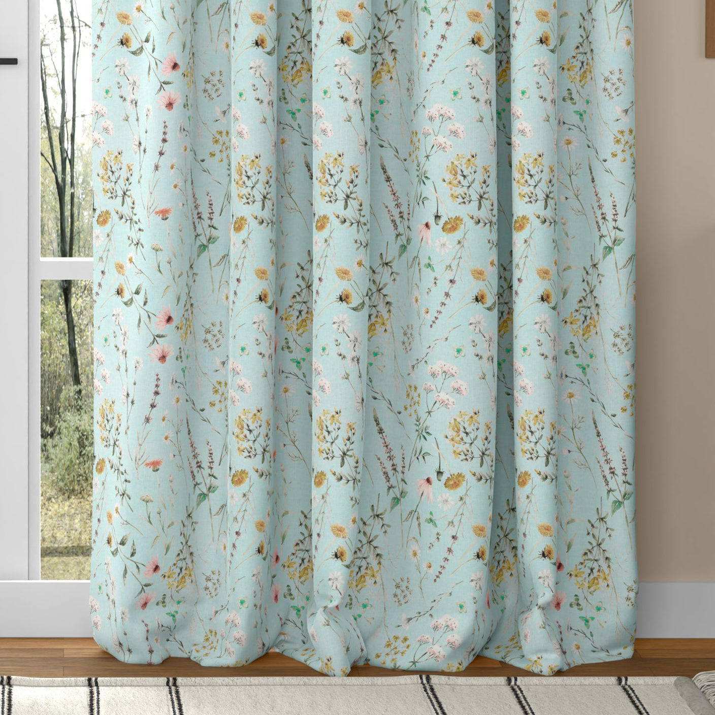 ANTE DECOR Chloe Made To Measure Curtains Sky