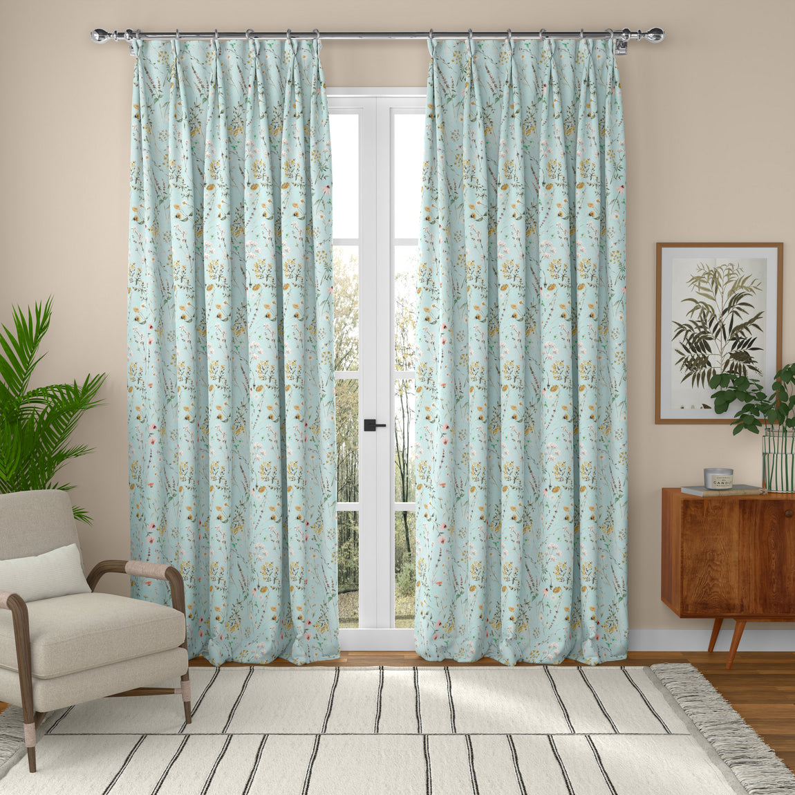 ANTE DECOR Chloe Made To Measure Roman Blind Sky