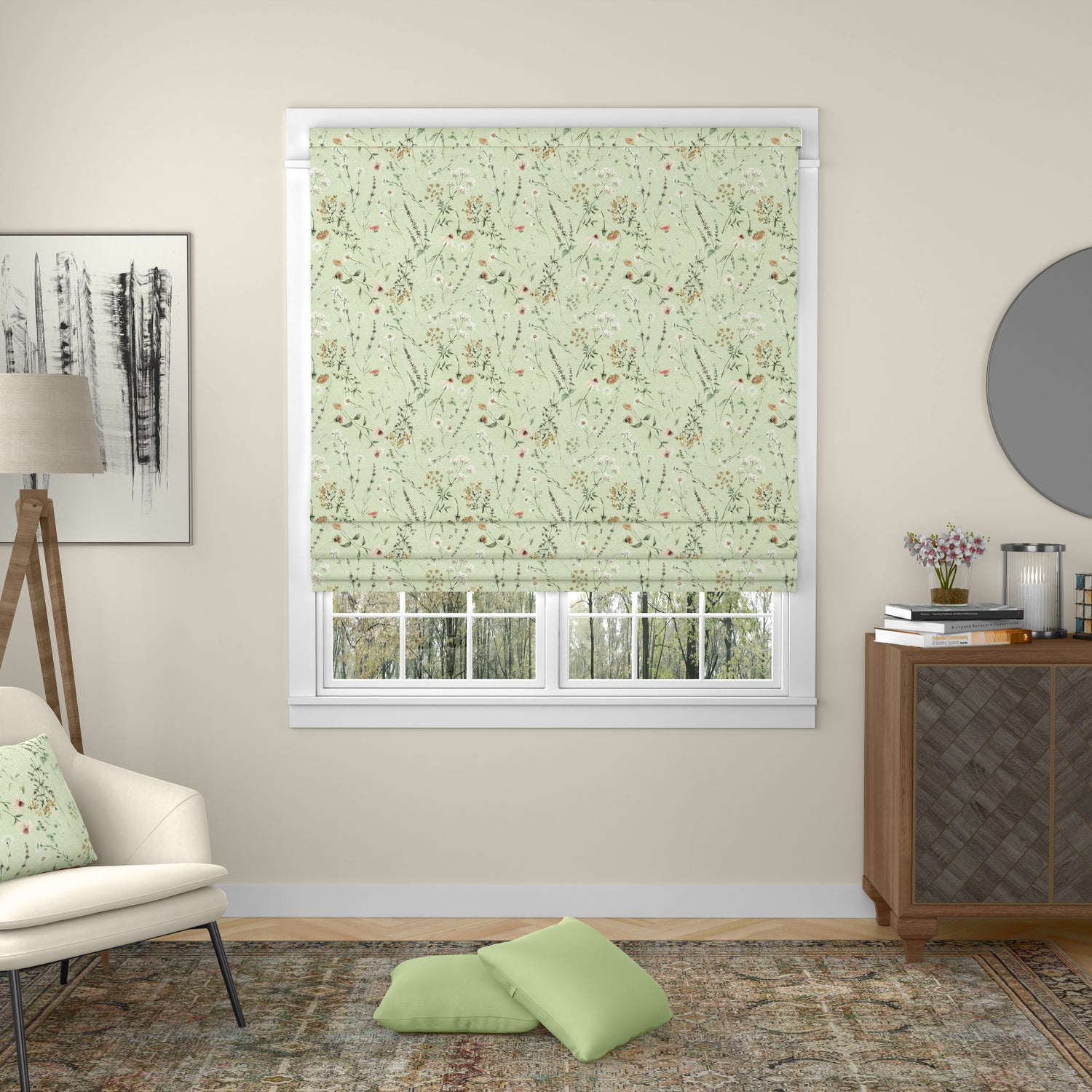 ANTE DECOR Chloe Made To Measure Roman Blind Green