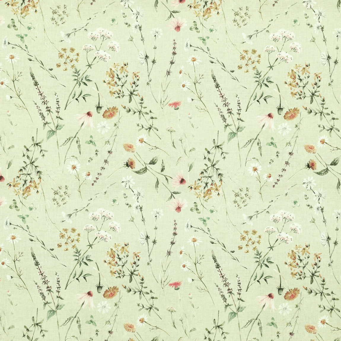 ANTE DECOR Chloe Digital Print Fabric Soft Green