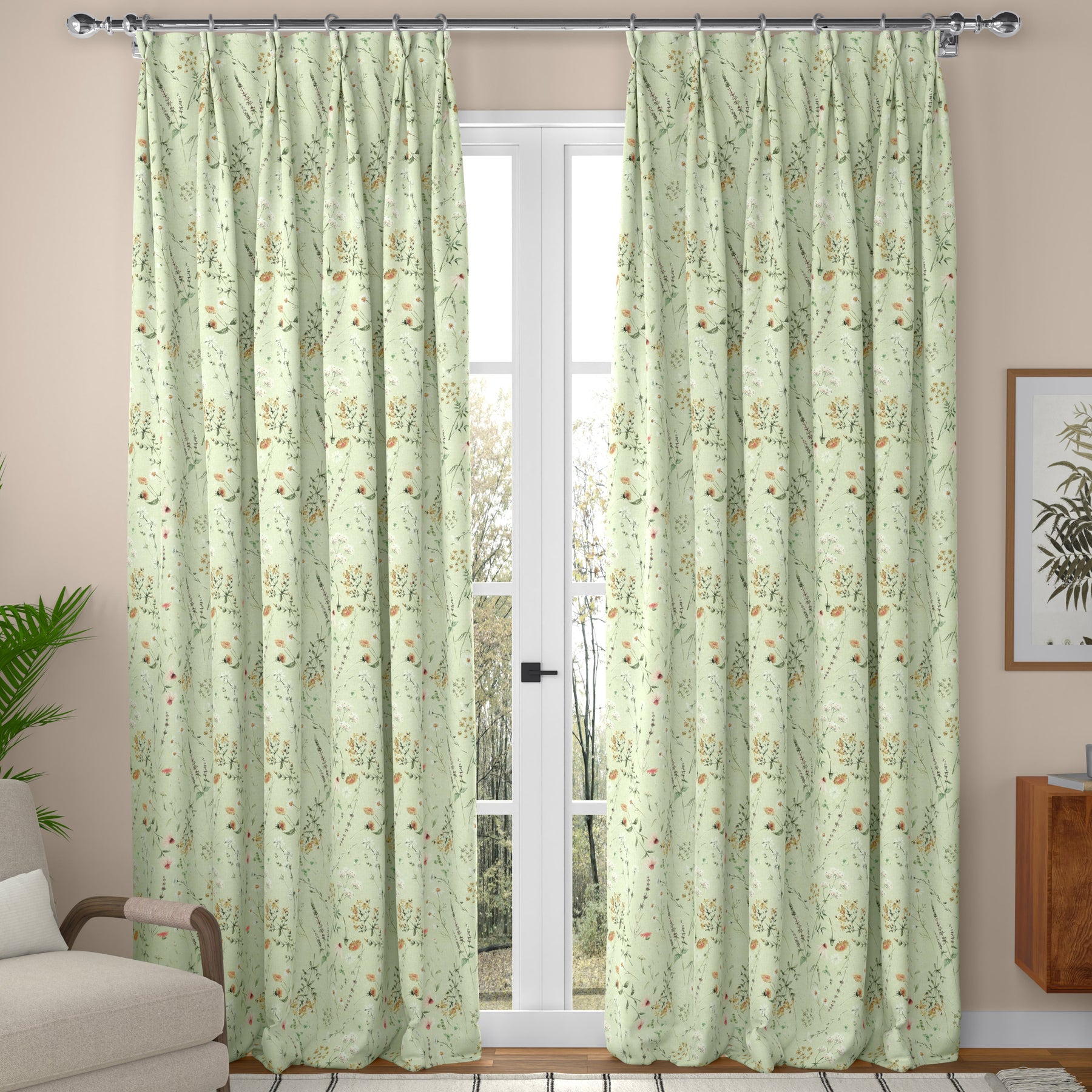 ANTE DECOR Chloe Made To Measure Curtains Green