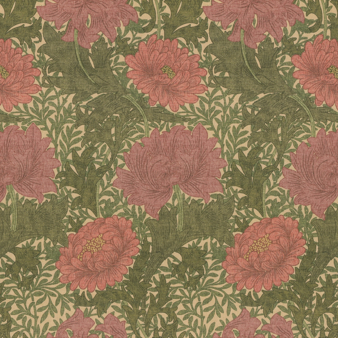 William Morris Chrysanthemum Made To Measure Curtains Pink