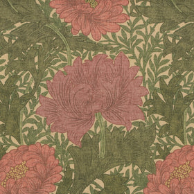William Morris Chrysanthemum Fabric Pink