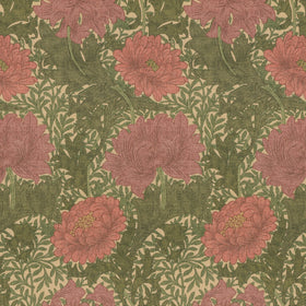 William Morris Chrysanthemum Fabric Pink