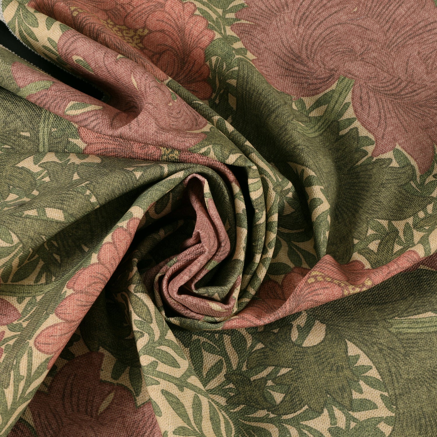 William Morris Chrysanthemum Made To Measure Curtains Pink