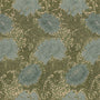William Morris Chrysanthemum Made To Measure Curtains Blue Sample Image