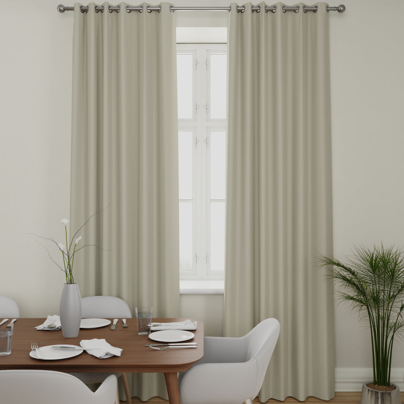 Clarence Velvet Made to Measure Curtain Pearl