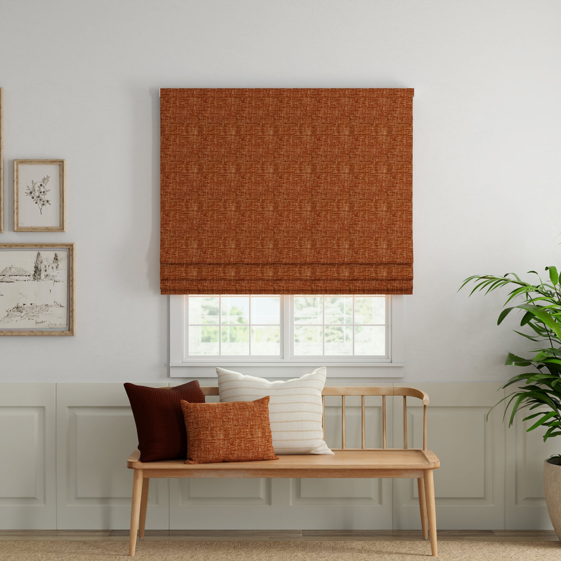 ANTE DECOR Olympus Made To Measure Roman Blind Fire Silver