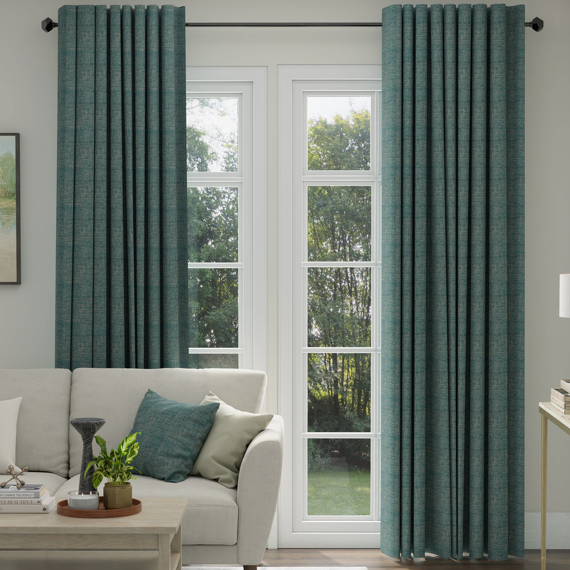ANTE DECOR Olympus Made To Measure Curtains Cerulean Gold