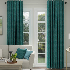 ANTE DECOR Olympus Made To Measure Curtains Teal Gold