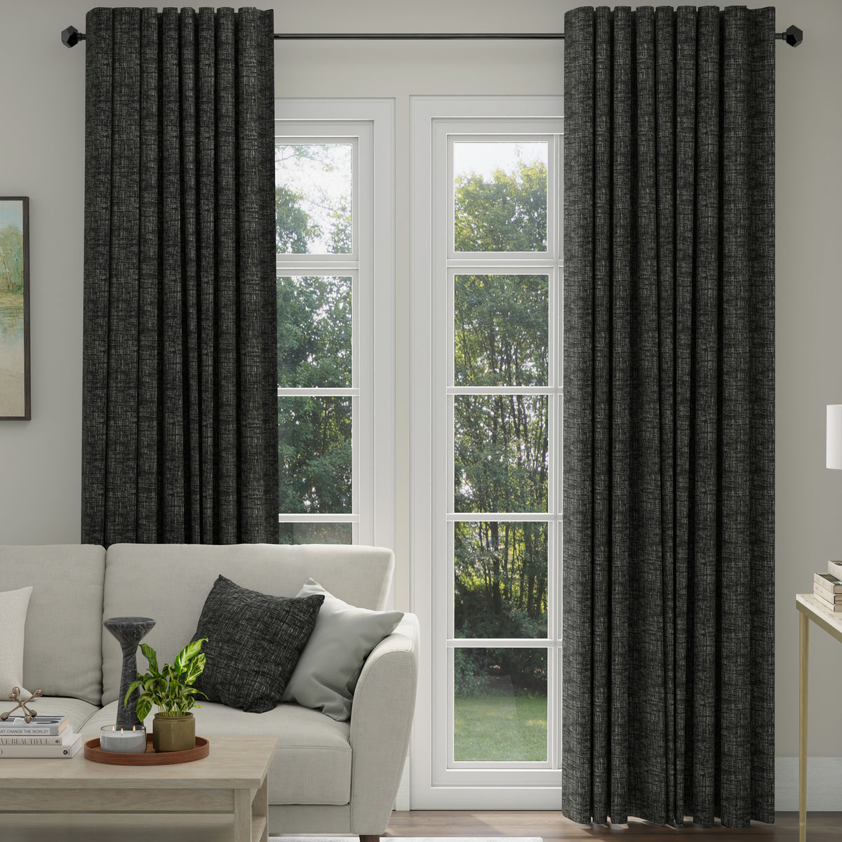 ANTE DECOR Olympus Made To Measure Roman Blind Onyx Silver