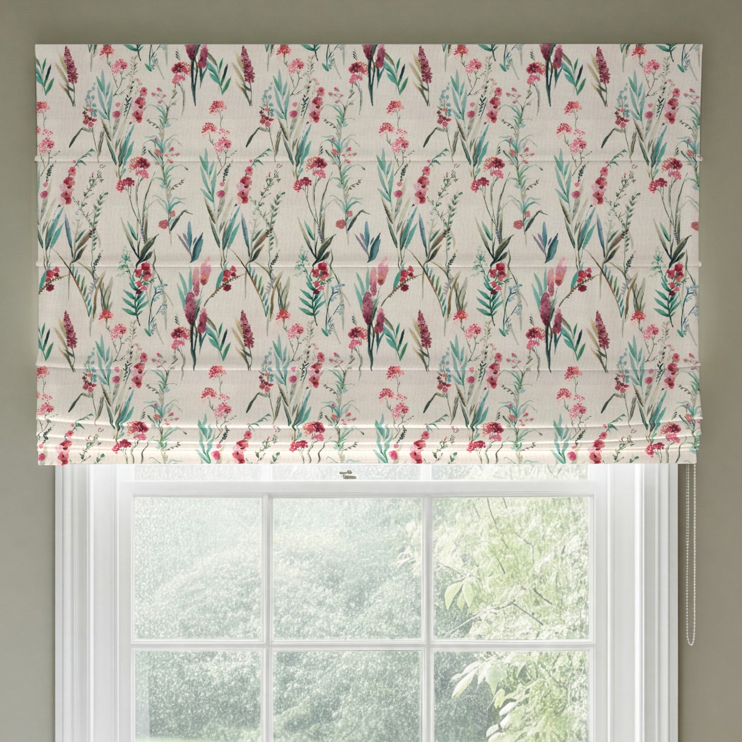 ANTE DECOR Combe Made To Measure Roman Blind Dusty Rose Linen