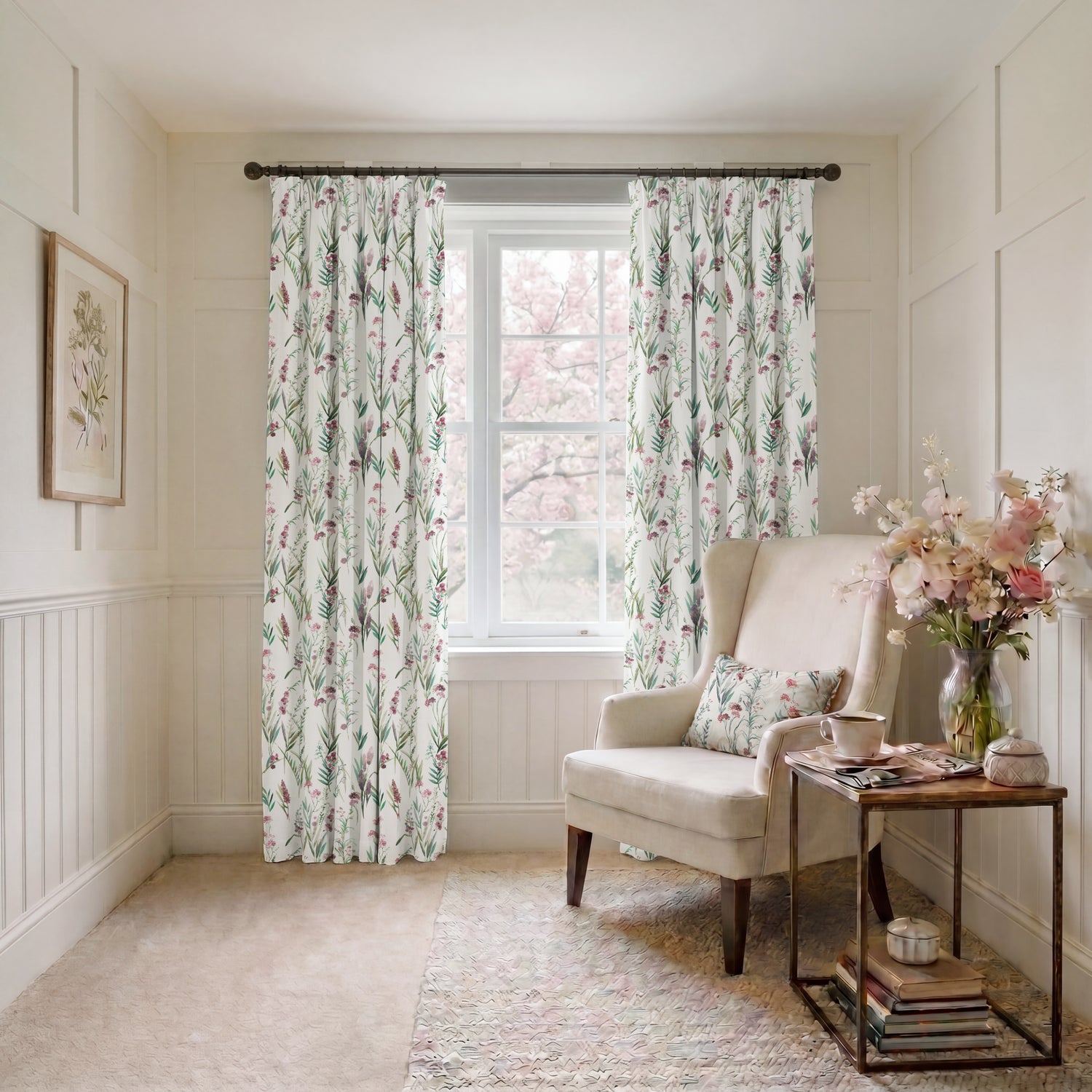 ANTE DECOR Combe Fabric Dusty Mauve