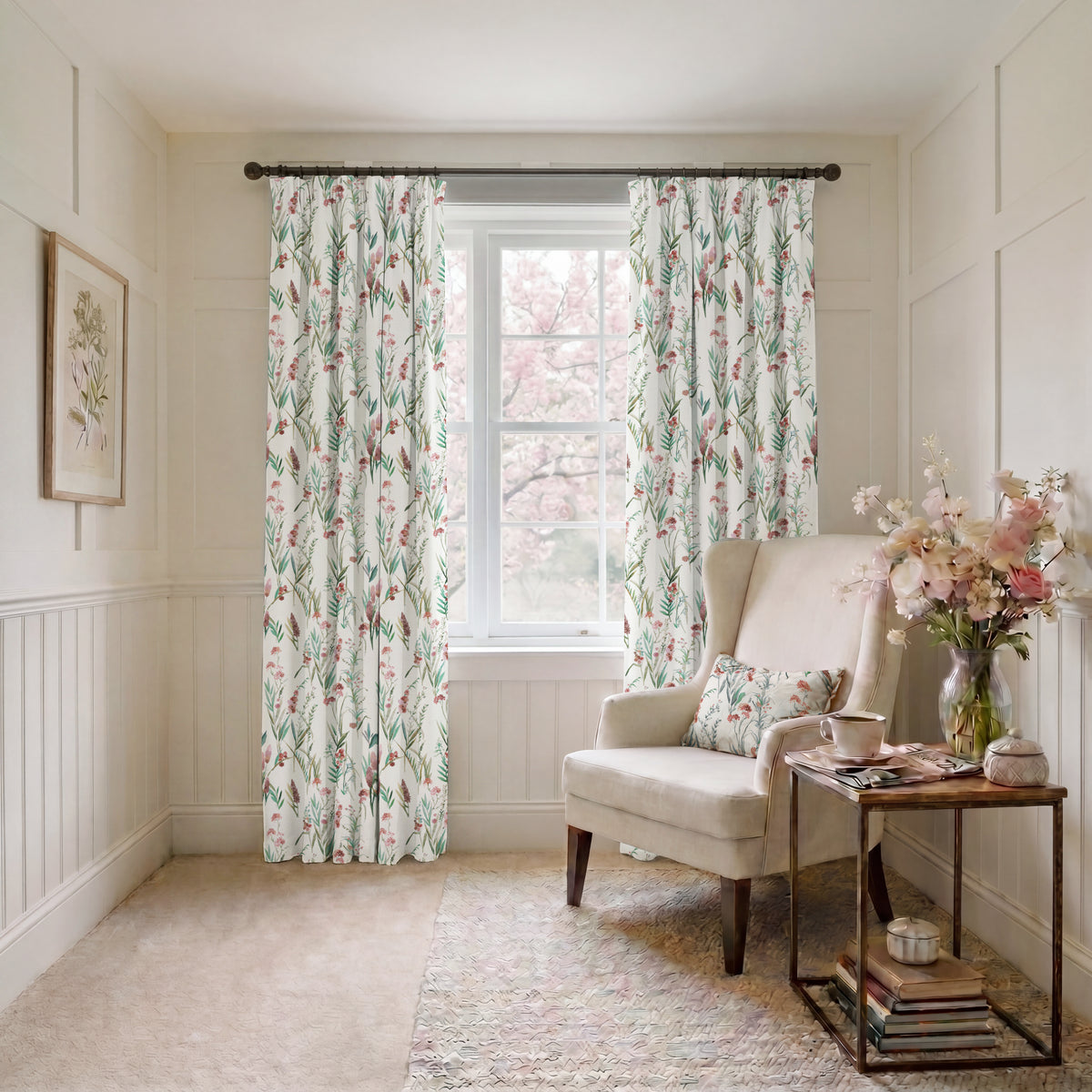 ANTE DECOR Combe Fabric Dusty Rose