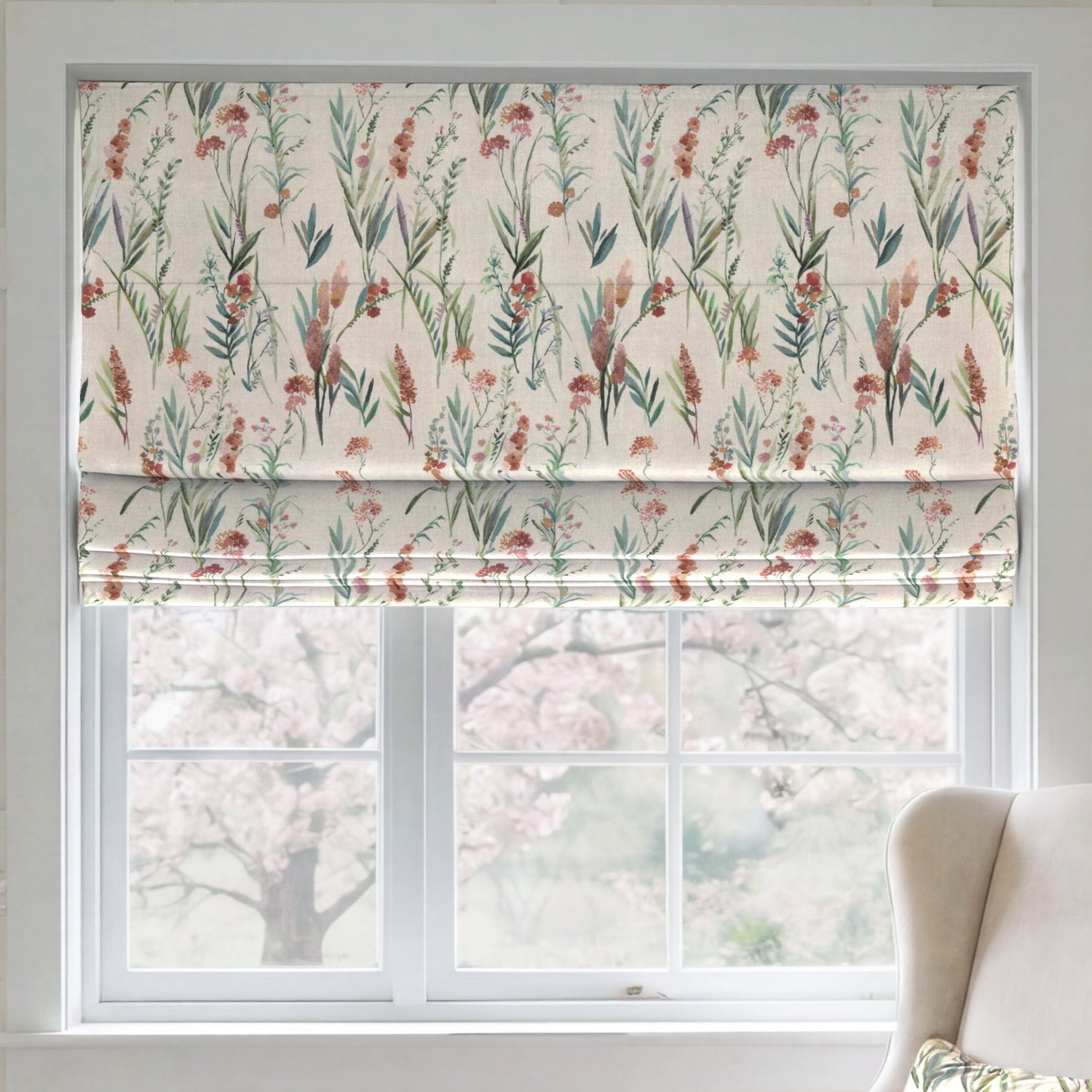 ANTE DECOR Combe Made To Measure Roman Blind Autumn Linen