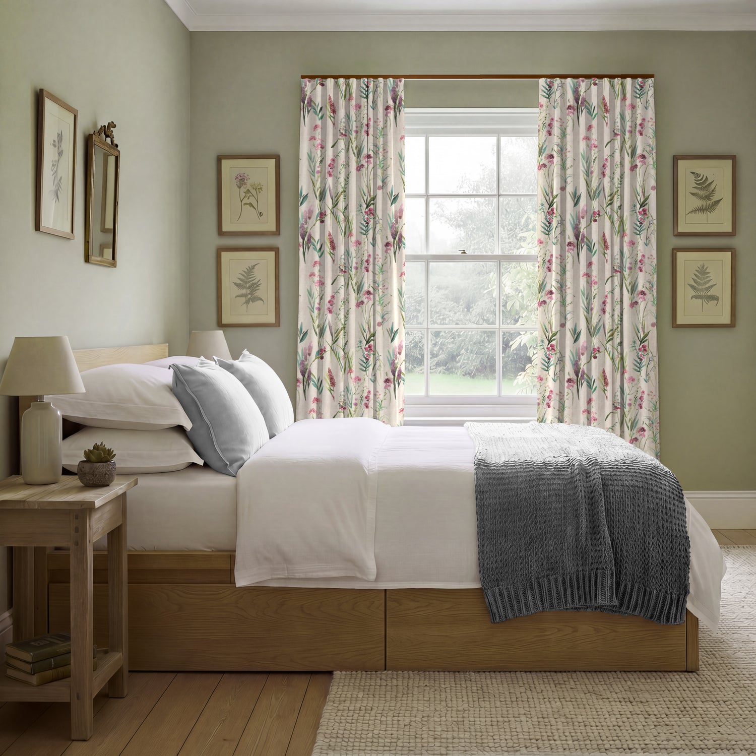 ANTE DECOR Combe Made To Measure Curtains Dusty Mauve Linen