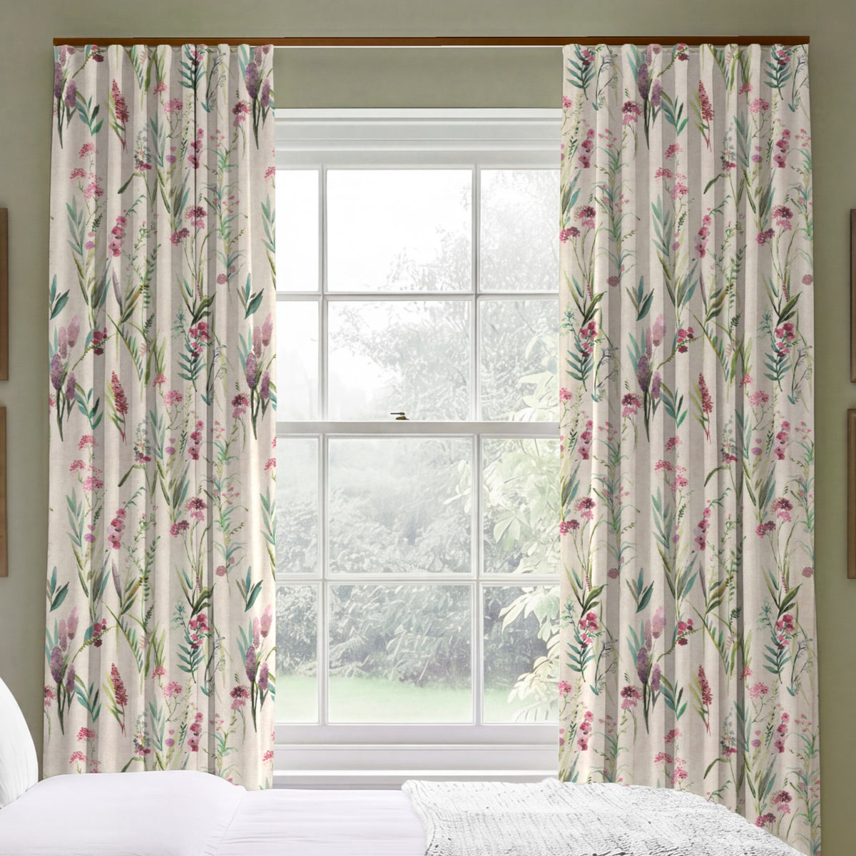 ANTE DECOR Combe Made To Measure Curtains Dusty Mauve Linen
