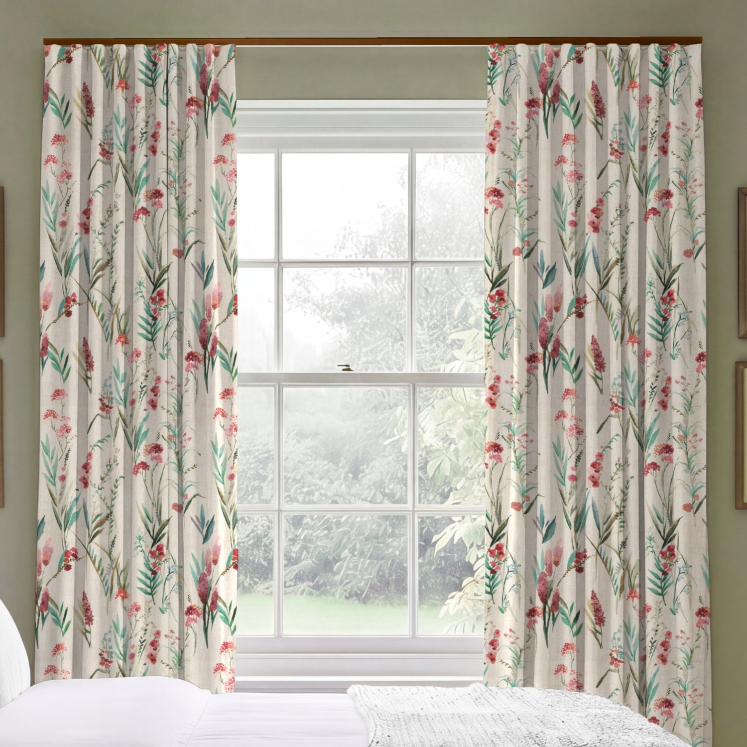 ANTE DECOR Combe Made To Measure Curtains Dusty Rose Linen