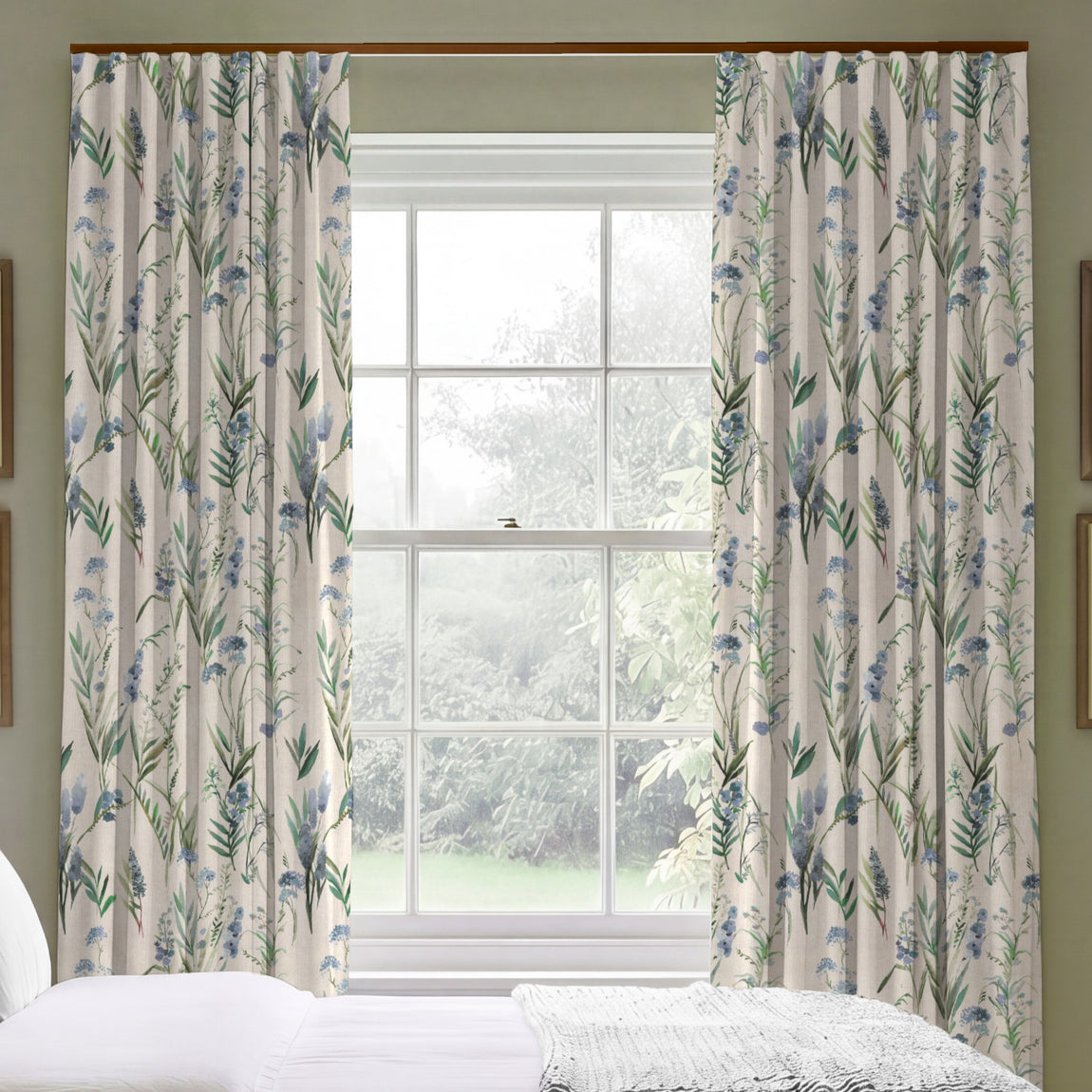 ANTE DECOR Combe Made To Measure Curtains Hyacinth Linen