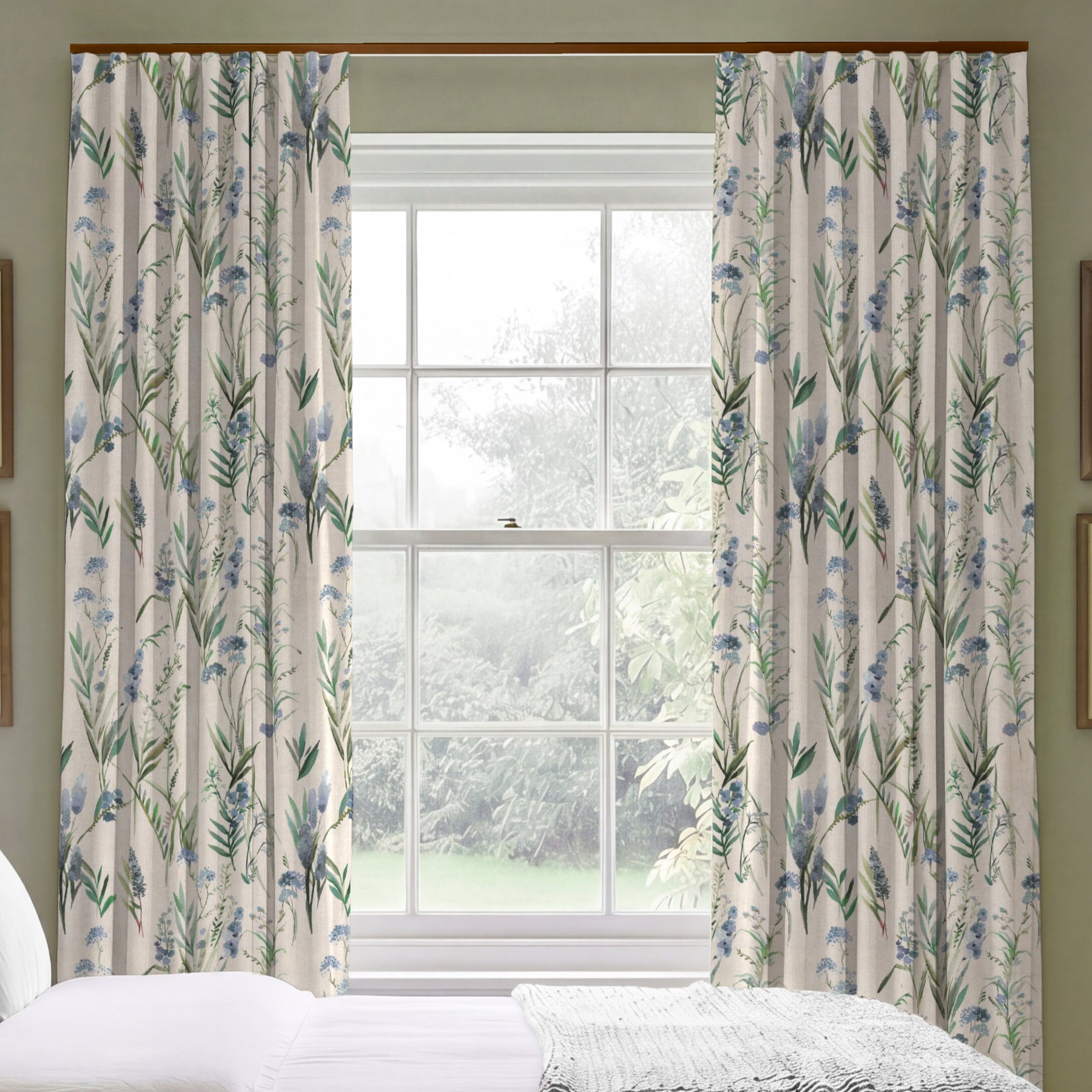 ANTE DECOR Combe Made To Measure Curtains Hyacinth Linen