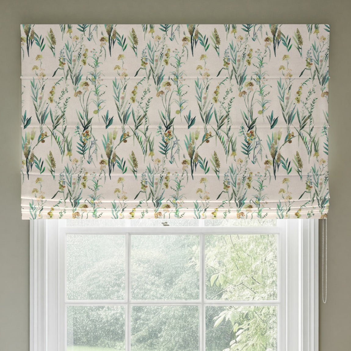 ANTE DECOR Combe Made To Measure Roman Blind Spring Linen