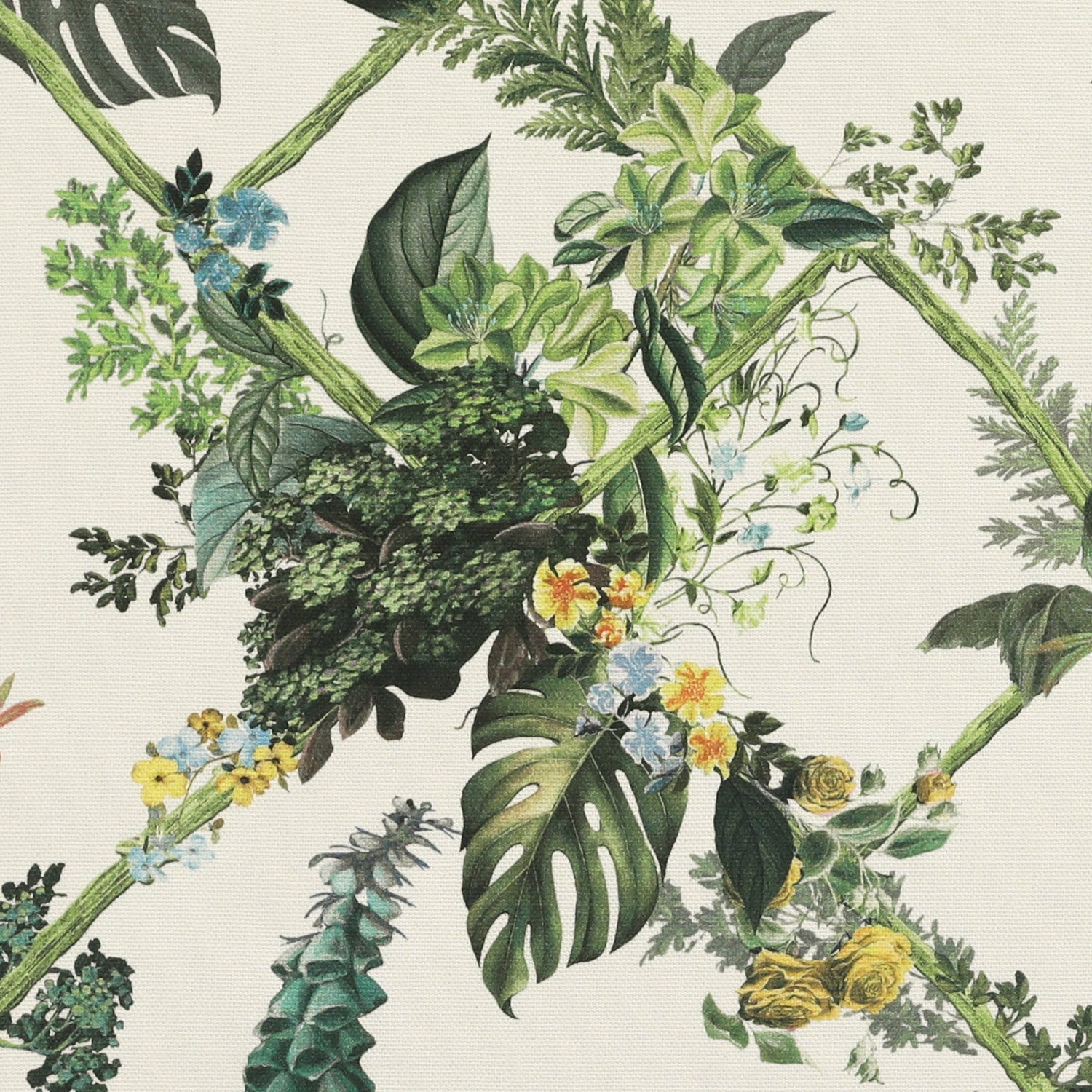 HOUSE Llewelyn-Bowen Cotswold Fantasia Printed Made To Measure Curtains Green