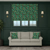 HOUSE Llewelyn-Bowen Cotswold Fantasia Printed Made To Measure Roman Blind Teal