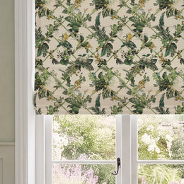 HOUSE Llewelyn-Bowen Cotswold Fantasia Printed Made To Measure Roman Blind Green