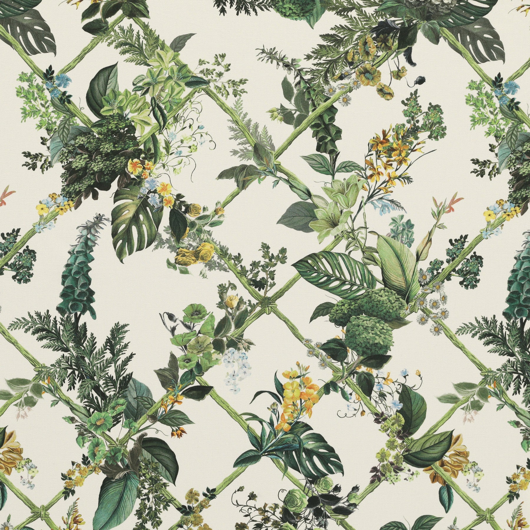 HOUSE Llewelyn-Bowen Cotswold Fantasia Printed Made To Measure Curtains Green