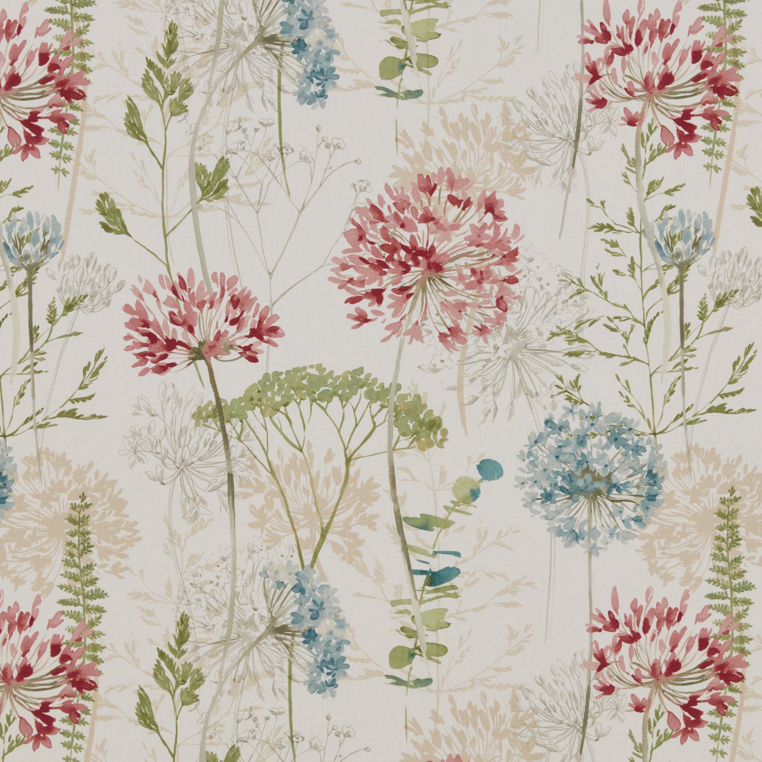 iLiv Country Journal Digitally Printed Fabric Haze
