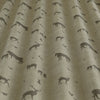 ANTE DECOR Country Animals Printed Cotton Made To Measure Roman Blind Linen Charcoal