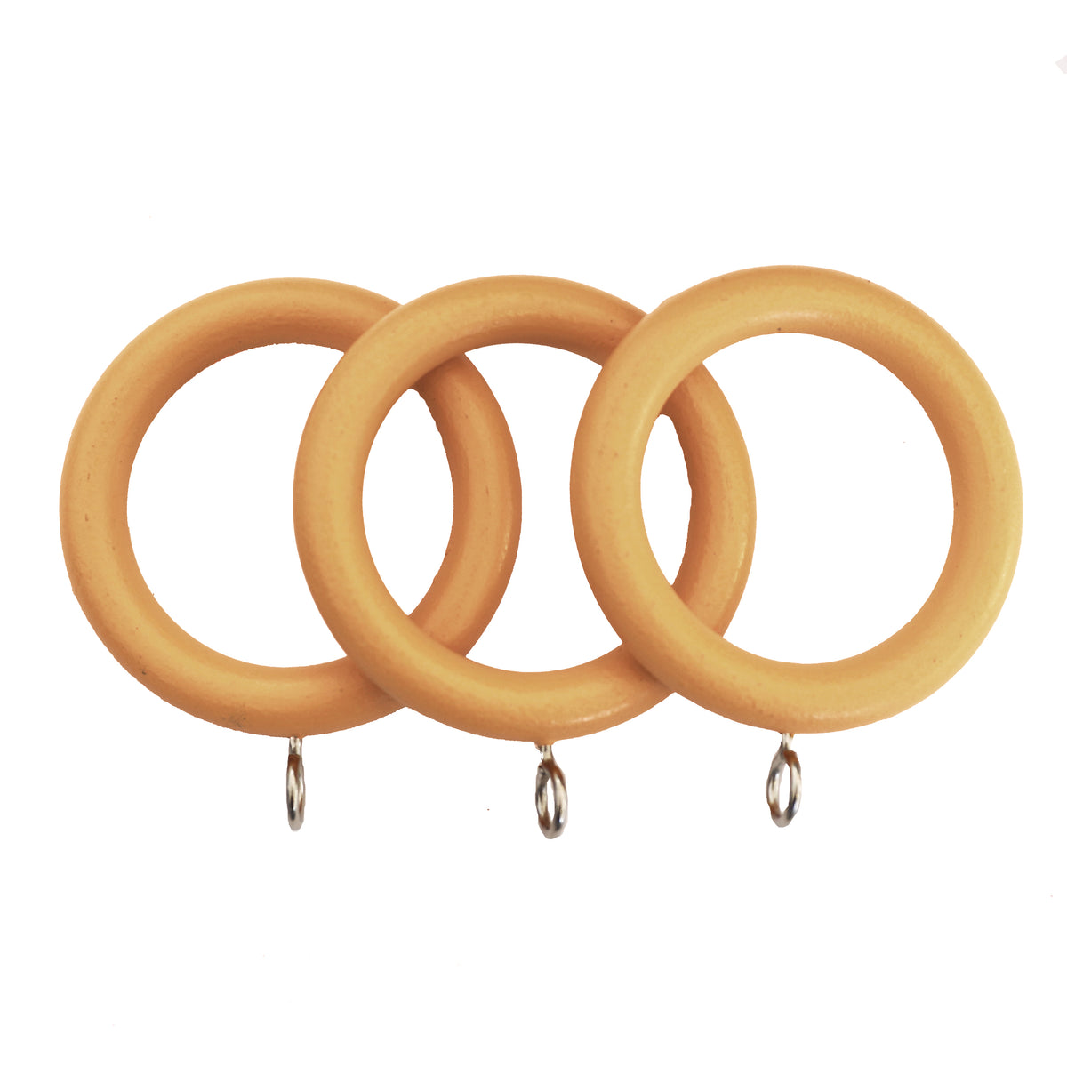 County 28mm Wooden Curtain Rings (Pk 4) Cream