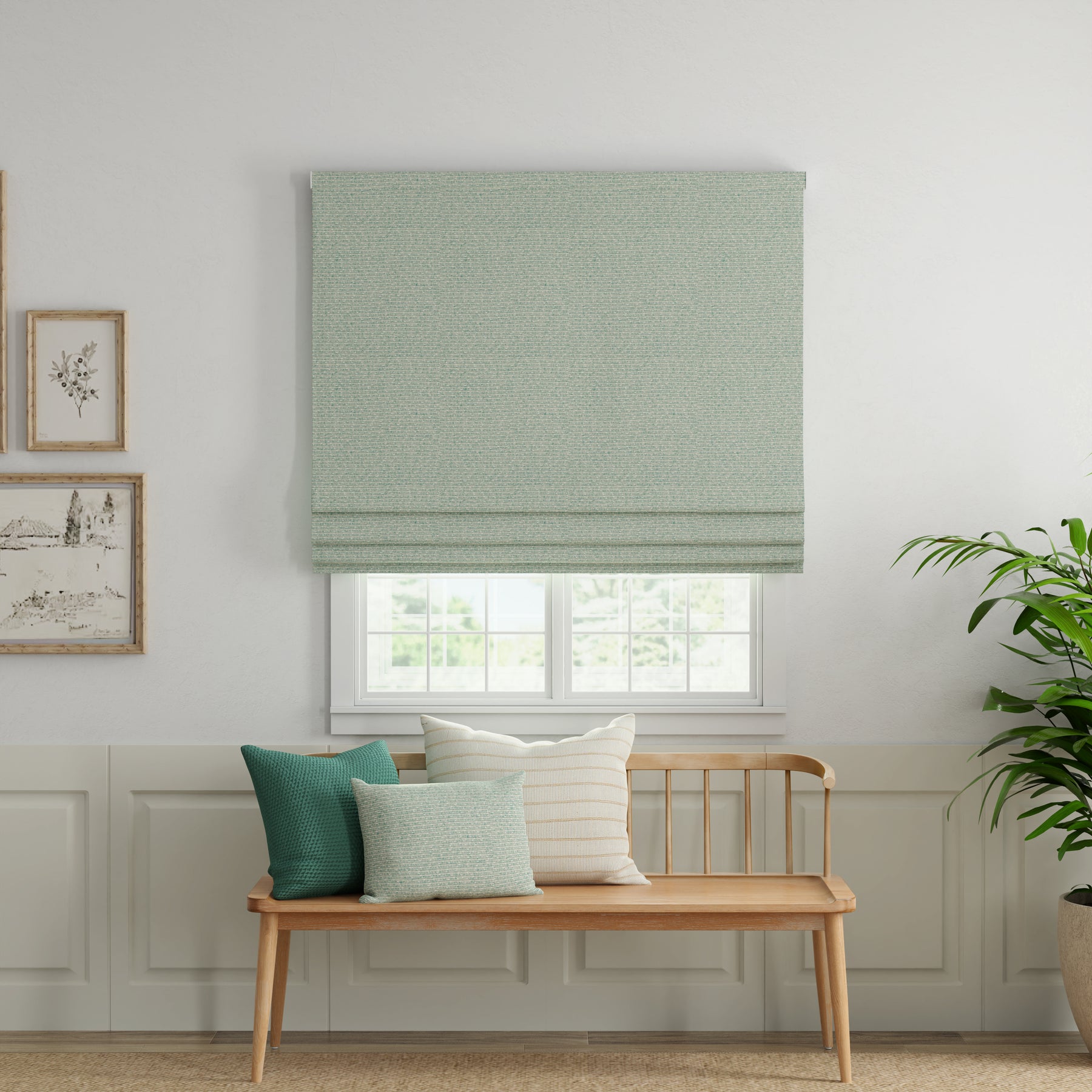 ANTE DECOR Hera Made To Measure Roman Blind Sky